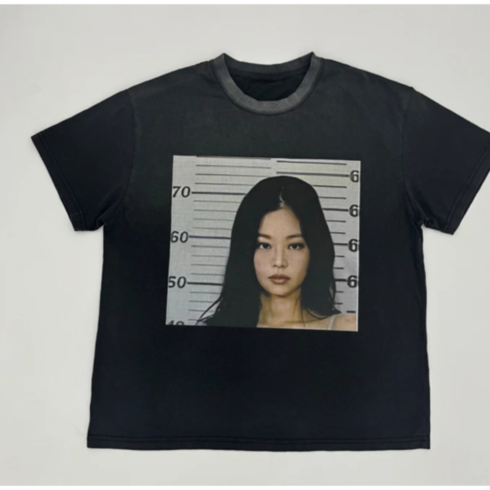 Black Jennie Kpop Music Graphic Unisex Fan Gift Streetwear T-Shirt